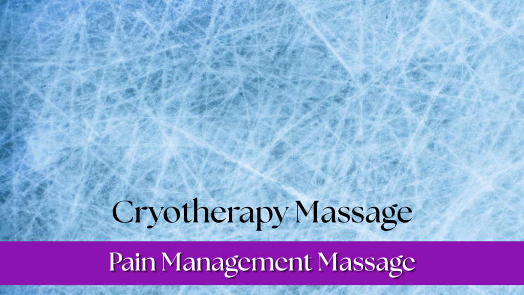Cryotherapy massage